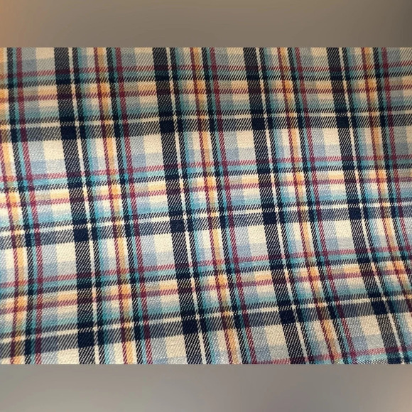 Desert Dunes Compass Shirt Mens Blue Plaid Short Sleeve Button Up Size XL Q1 - Picture 11 of 13